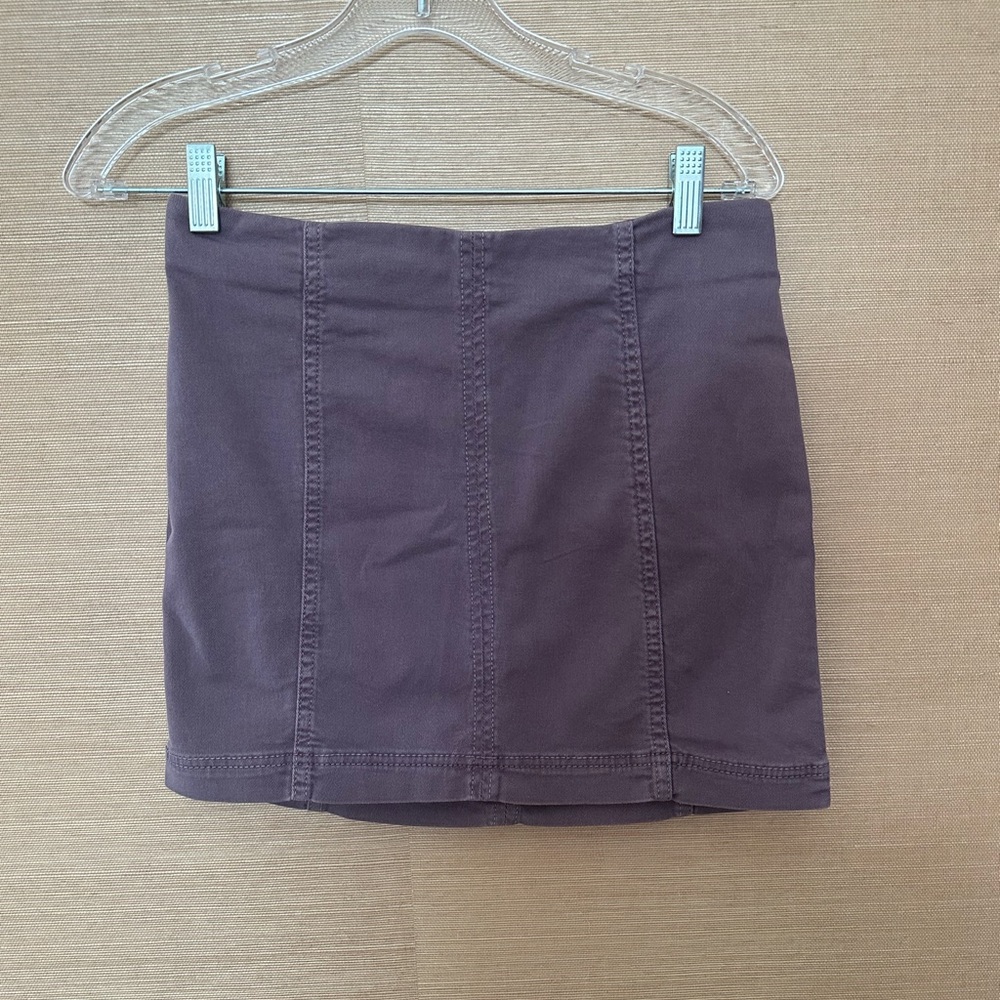 Free People Purple Slim Skirt Size 4